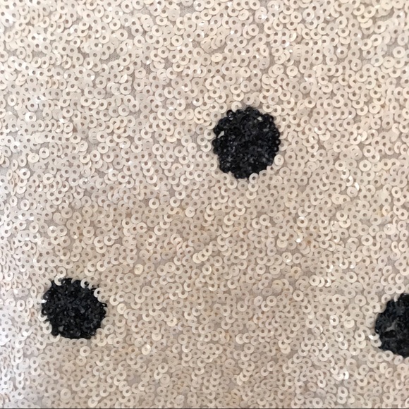 J CREW Polka Dot Sequin Short Sleeve Top XS New - Picture 4 of 8